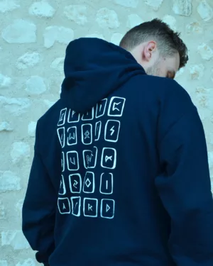 Hoodie Rune Navi Dos